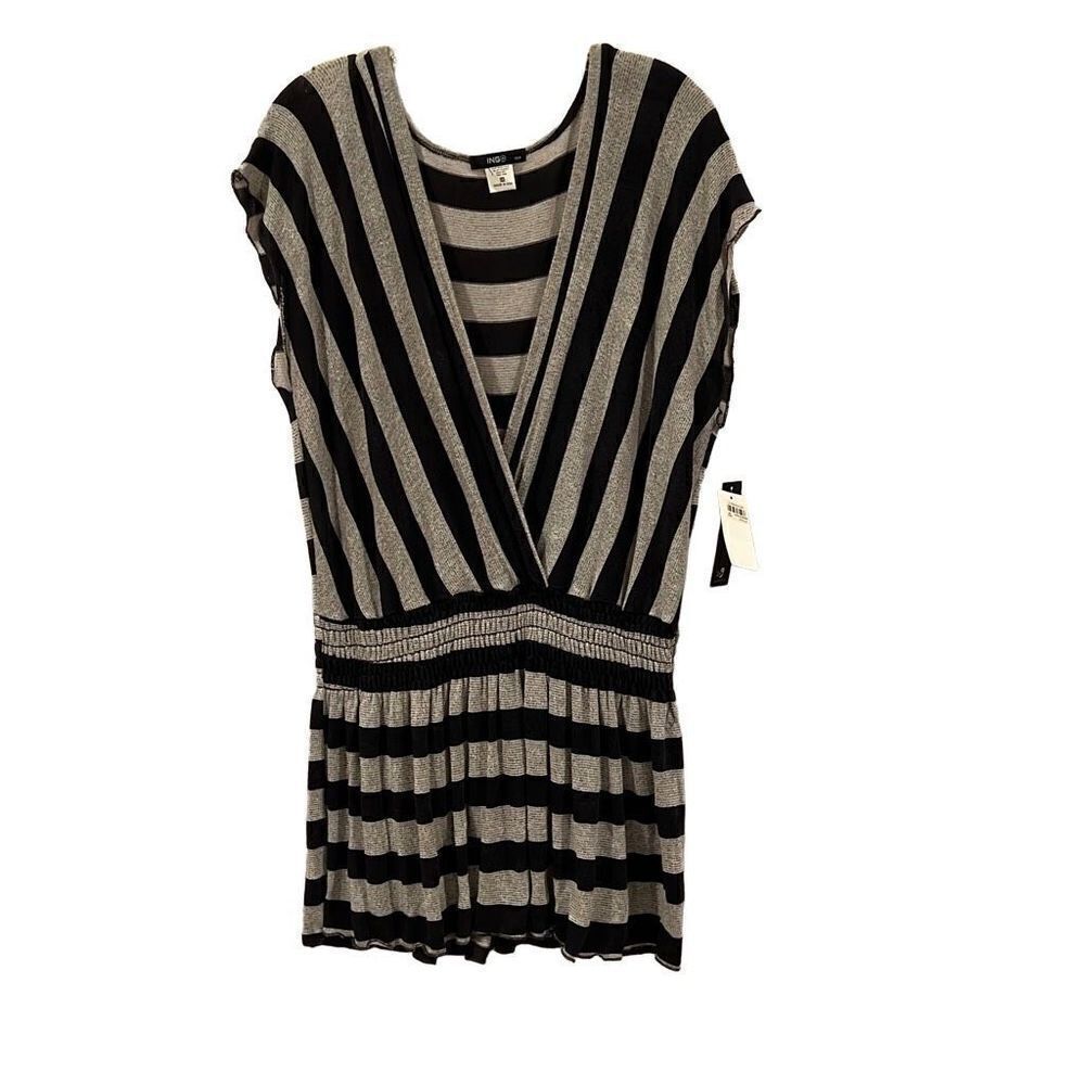 ING Collection Top Gray & Black Sz.3XL NWT